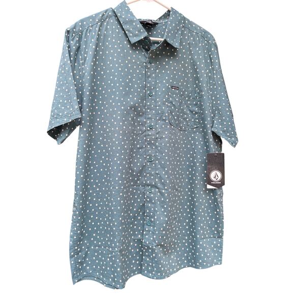 Volcom Other - Volcom Mens Hallock Short Sleeve Button Up Size XL NWT